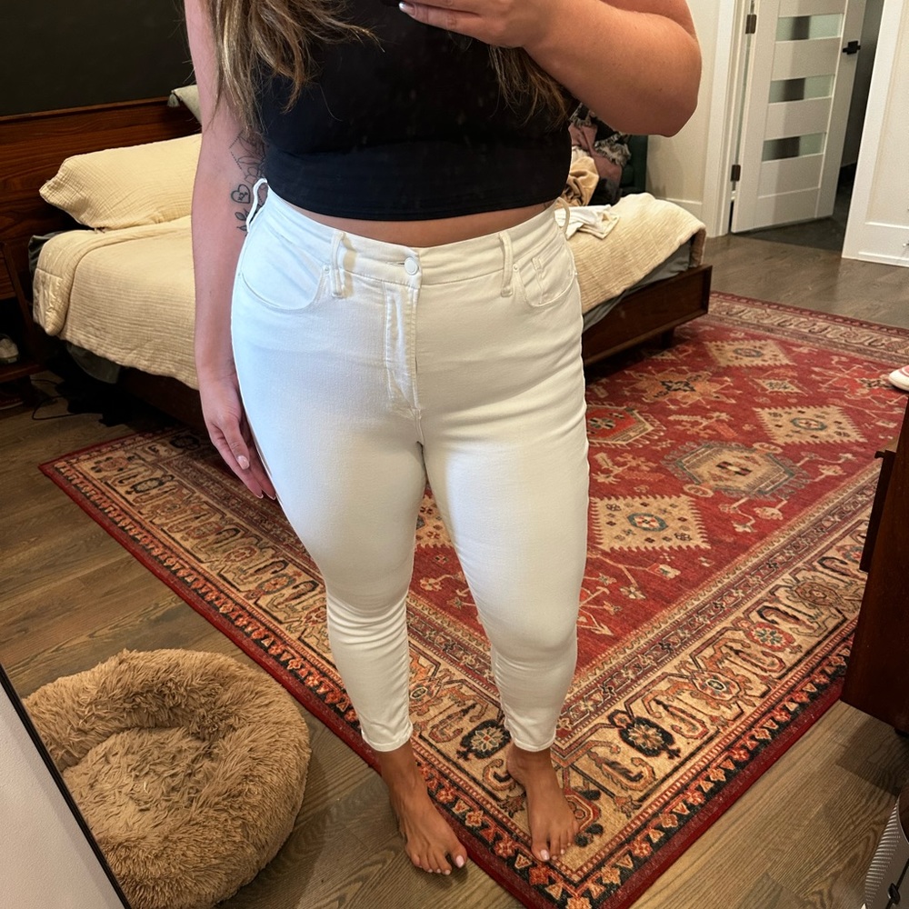 Good American white denim